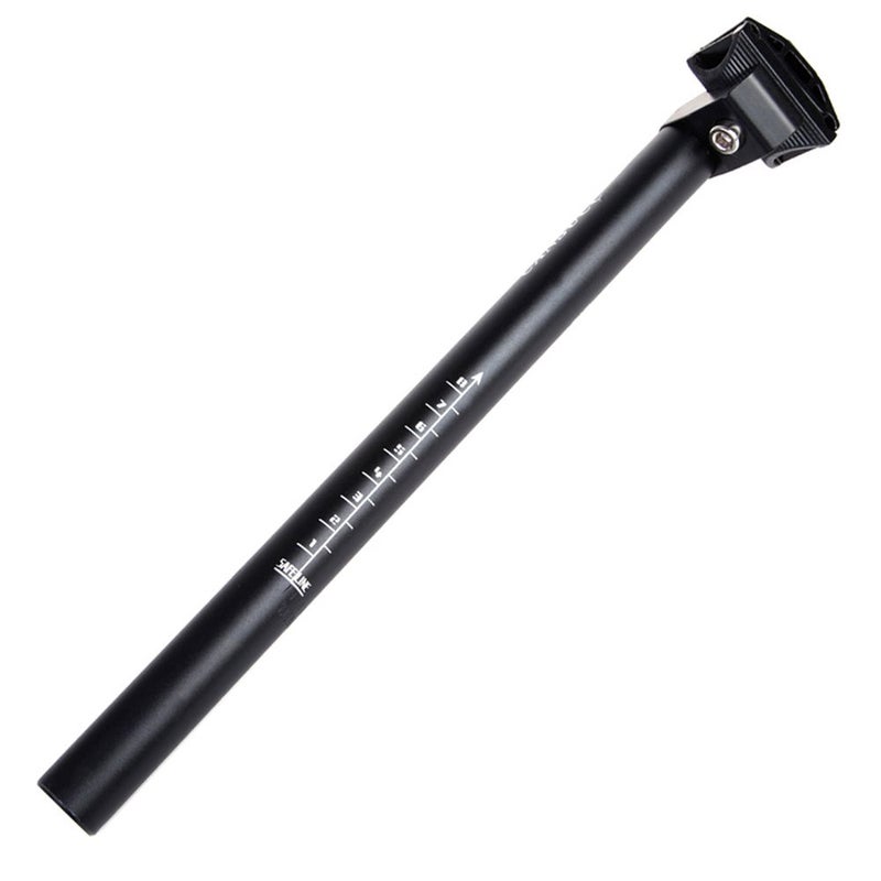 CYSKY 25.4 / 27.2 / 28.6 / 30.4 SeatPost 350mm CYSKY Bike Seat Post Suitable for Most Bicycle Mountain Bike Road Bike MTB MTN BMX (Aluminum Alloy, Black) (25.4*350) - Image 1